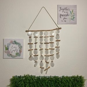 DRIFTWOOD WIND CHIME WALL ART SHELL HANGING DECOR